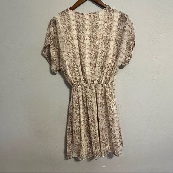 Women's All in Favor Snake Print Wrap Dress - Picture 9 of 11